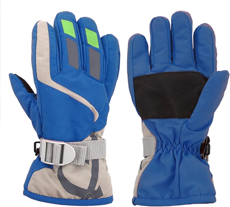 IZUS Kids Cold-Weather Ski-Gloves Winter-Warm Windproof Snow-Gloves Snowboarding Sledding Cycling Toddler 3-6T Boy-Girl - Image 2